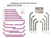 Mandibular Reconstruction Titanium Plate 2.7mm Series
